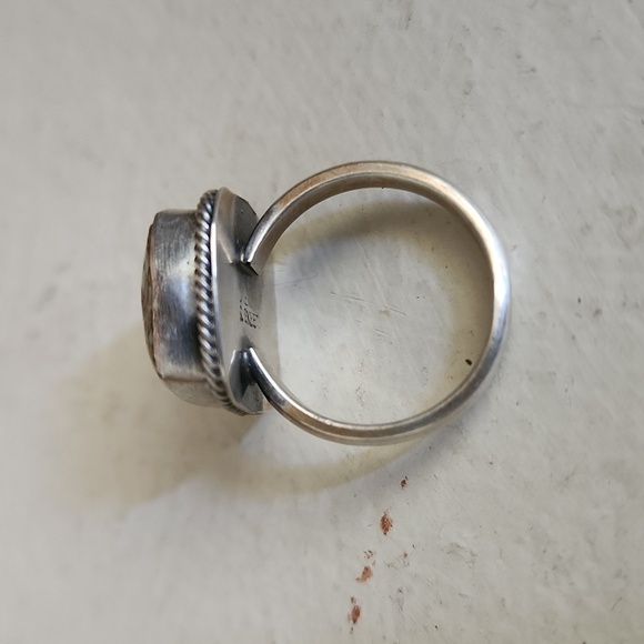 Rare NWOT Native American Navajo  Australian Variscite & Sterling Ring 💍 💚 - Picture 7 of 17